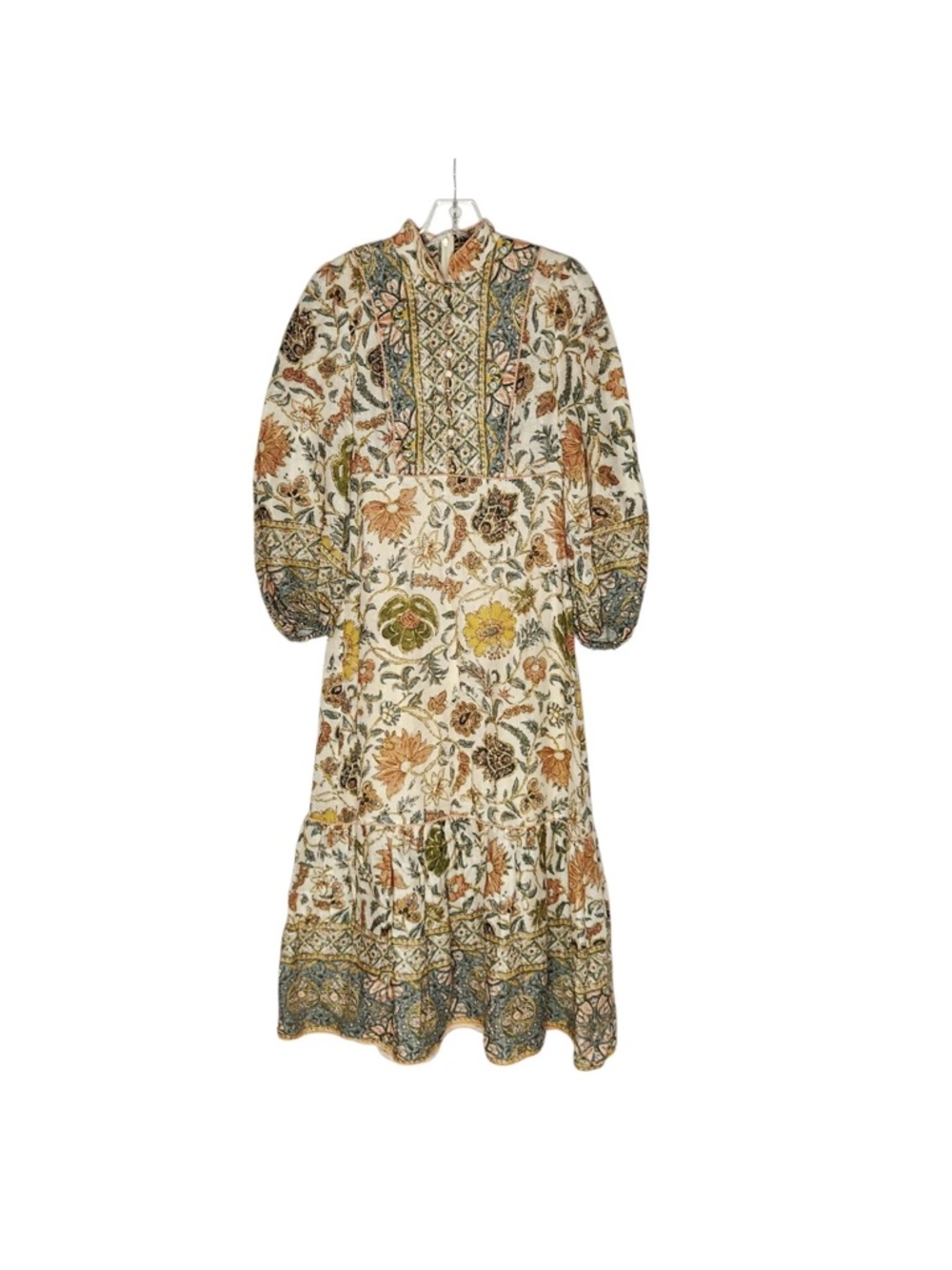 Zimmermann Edie Border High Neck Dress Size 1 / AU 10 / US 6. Long Sleeve. - Picture 2 of 8